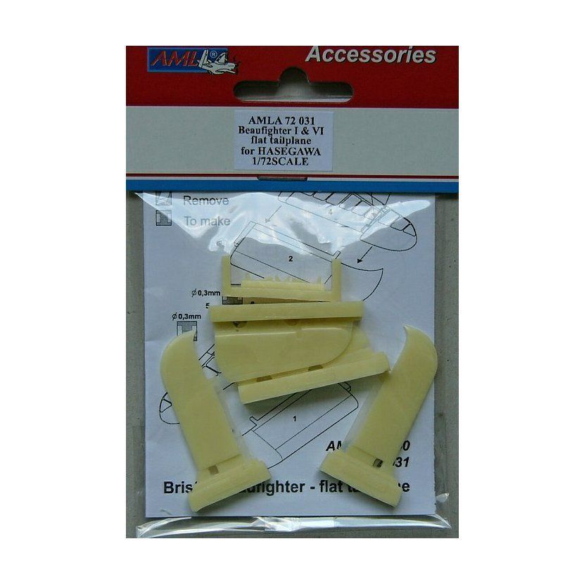 1:72 Beaufighter I & VI flat tailplane (konv.) /HSG