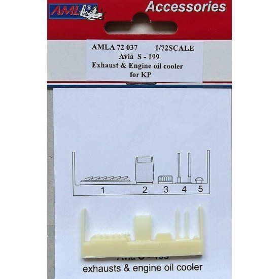 1:72 Avia S-199 Exhaust & Engine oil cooler /KVP