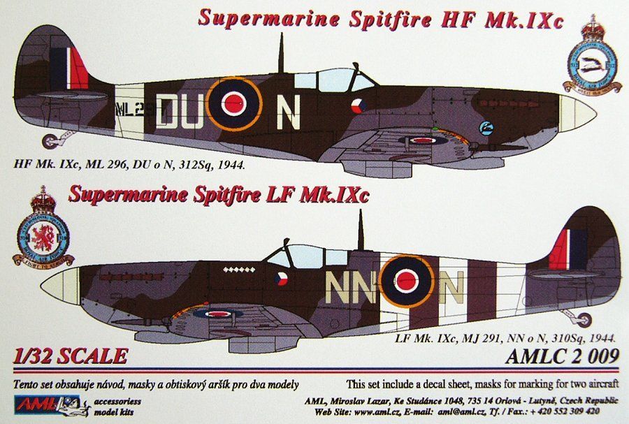 1:32 Masks S.Spitfire Mk.IXC (DUoN, NNoN)