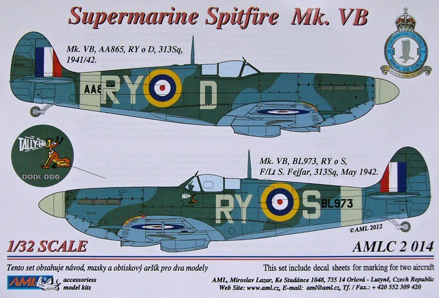 1:32 Supermarine Spitfire Mk.VB (313 Sq.) Part I