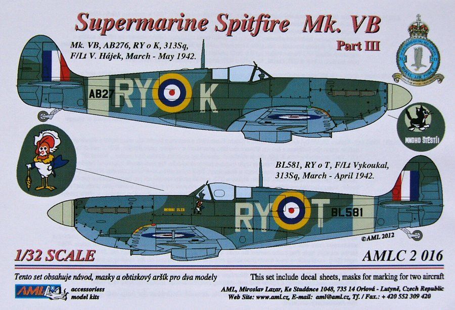 1:32 Supermarine Spitfire Mk.VB (313 Sq.) Part III