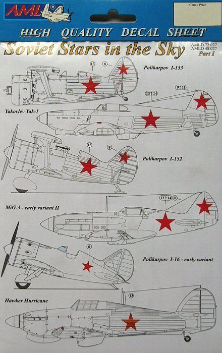 1:48 Decals Red Stars - Part I.