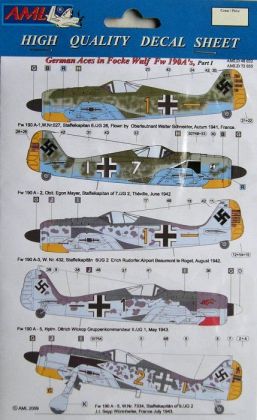 1:72 German Aces in Fw 190 A-1/2/3/5 Part I.