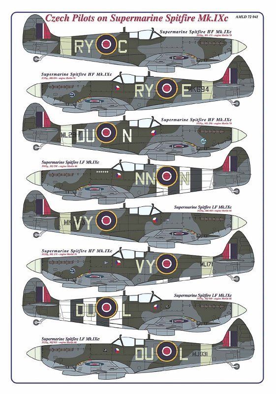 1:72 Czech Pilots on Supermarine Spitfire Mk.IXc