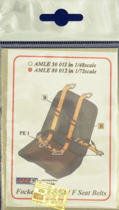 1:72 Seatbelts Focke Wulf 190 A/F (PE set)