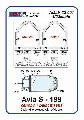 1:32 Avia S-199 - vacu canopy & paint masks