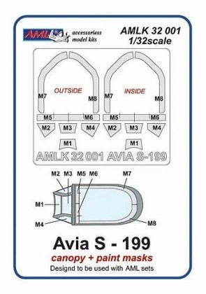 1:32 Avia S-199 - vacu canopy & paint masks