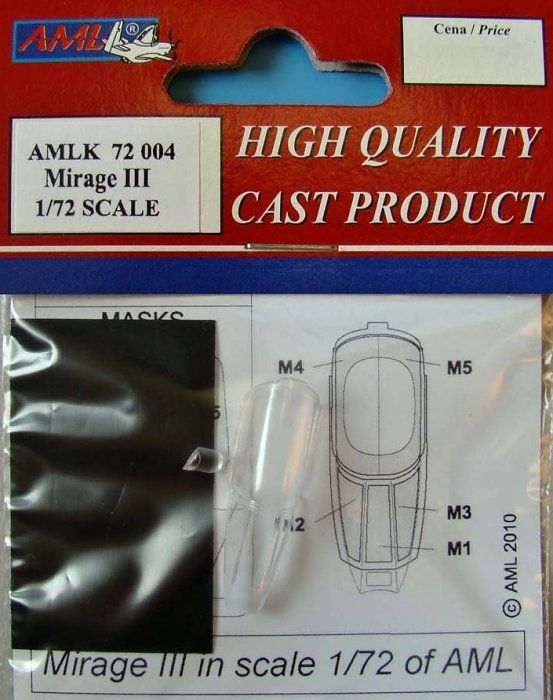 1:72 Canopy & Mask for Mirage III C (AML)