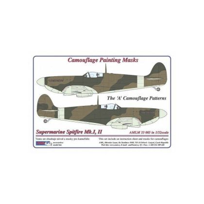 1:32 Supermarine Spitfire Mk.I,II Camouflage Painting Masks scheme 