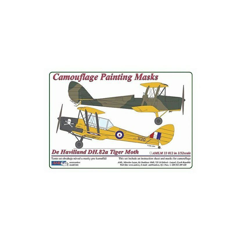 1:32 De Havilland DH.82a Tiger Moth camouflage mask
