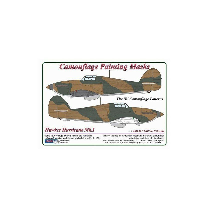 1:32 Hawker Hurricane Mk.I - Camouflage Painting masks /FLY