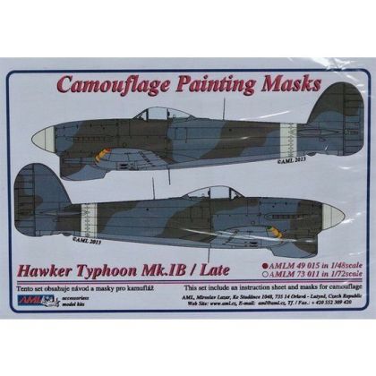 1:48 Hawker Typhoon Mk.IB Late camouflage mask