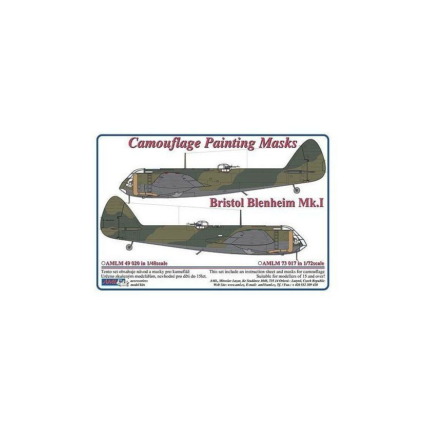 1:48 Bristol Blenheim Mk.I - Designed to be used with CA kits