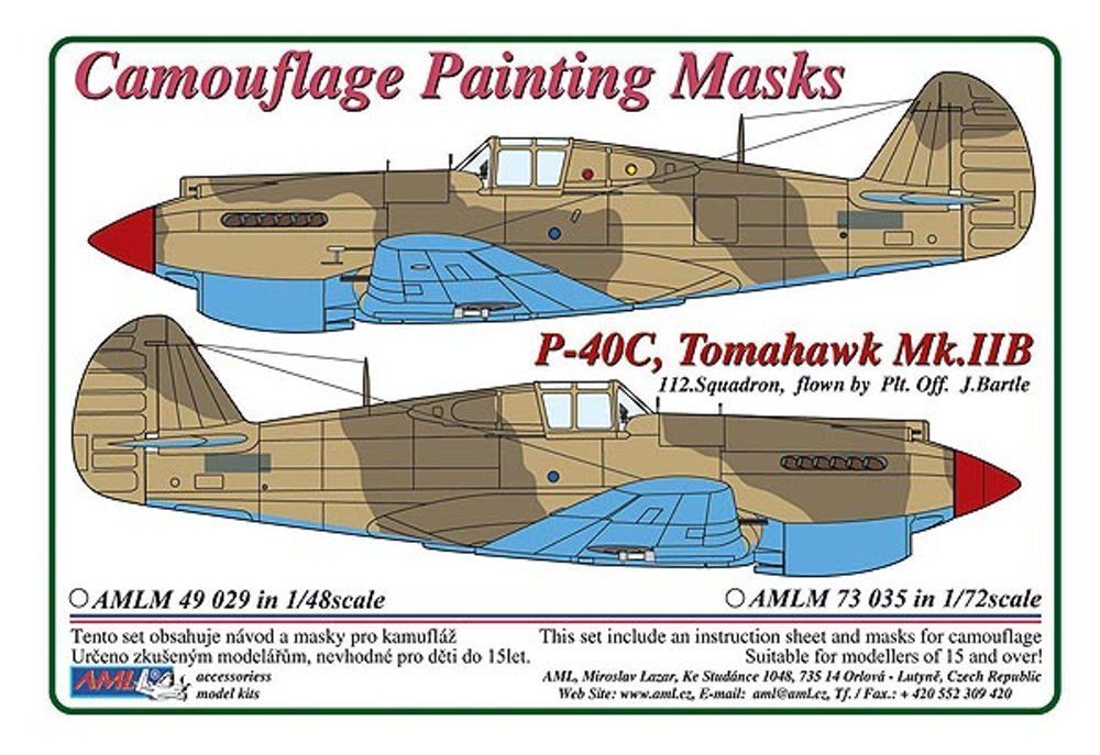1:48 Curtiss P-40 C Tomahawk Mk.IIB /TRM,AFX