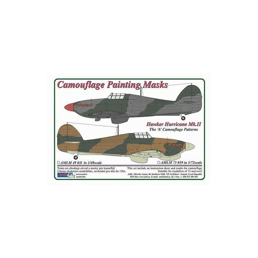 1:48 Hawker Hurricane Mk.II - Camouflage Painting Masks/REV,HSG,HC,ITA