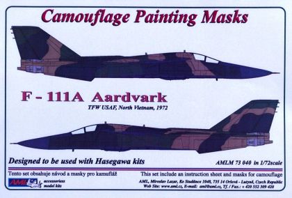 1:72 Camouflage masks F-111A Aardvark (HAS)