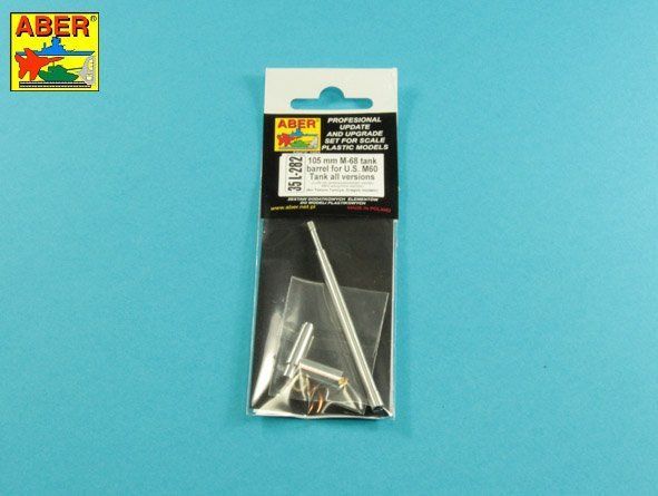 1:35 105 mm M-68 tank barrel for U.S. M60 Tank