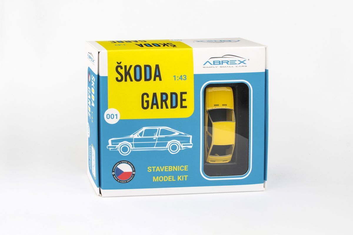 1:43 Škoda Garde (1982) - Žlutá Sluneční - Stavebnice