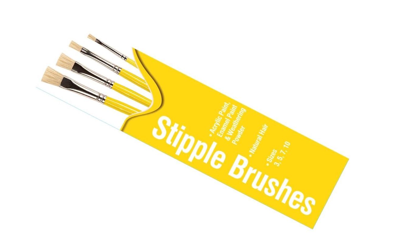 Stipple Brush Pack sizes 3, 5, 7 and 10.