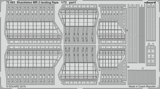 1:72 Avro Shackleton MR.3 landing flaps