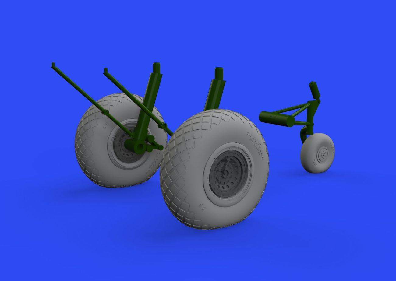 1:48 Boeing B-17G Flying Fortress wheels