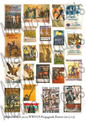 1:35 WWI US Propaganda Posters (set 1)