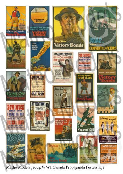 1:35 WWI Canada Propaganda Posters