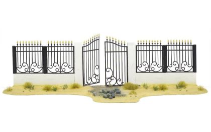 1:35 Metal Fence A - big set with gate