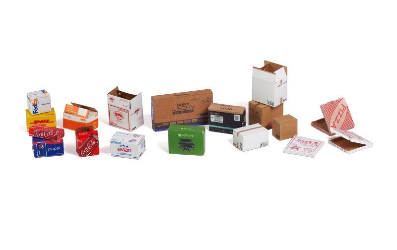 1:35 Cardboard Boxes - SMALL SET 2