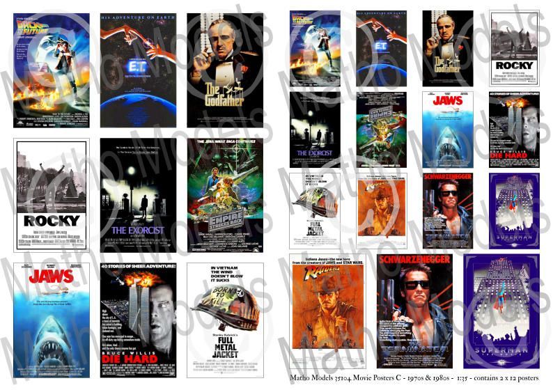 1:35 Movie Posters C - 1970s & 1980s