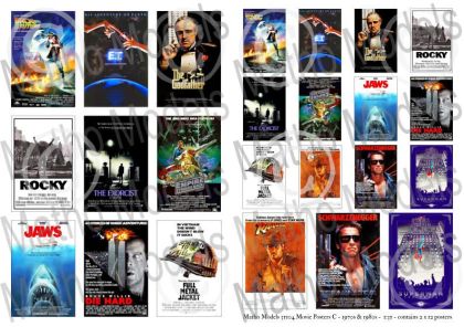 1:35 Movie Posters C - 1970s & 1980s