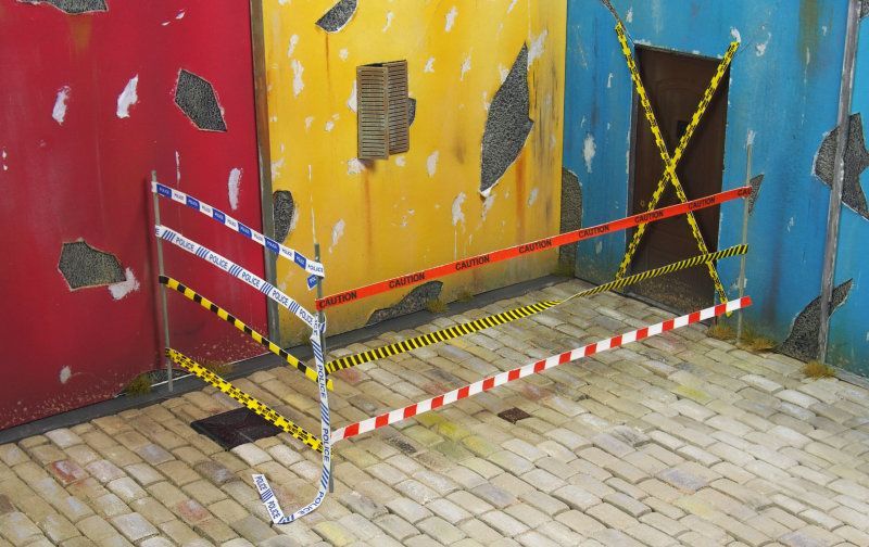 1:35 Double Sided Warning and Caution Tape A - English