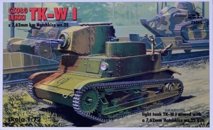 1:72 TK-W I Light Tank w/ 7,62mm Hotchkiss wz.25