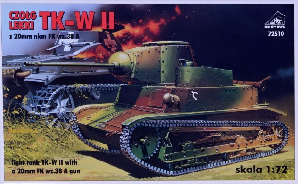 1:72 TK-W II Light Tank w/ 20mm FK wz.38 A gun