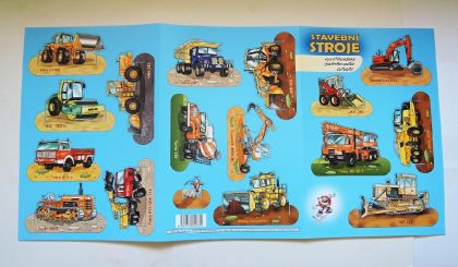 Vystřihovánky Stavební stroje