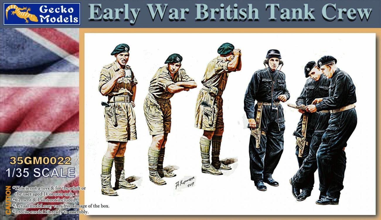 1:35 Early War British Tank Crew