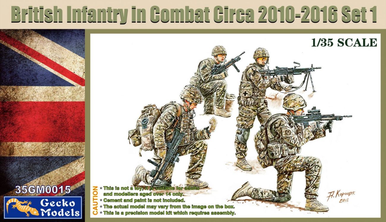 1:35 British Infantry in Combat Circa 2010-2016 Set 1