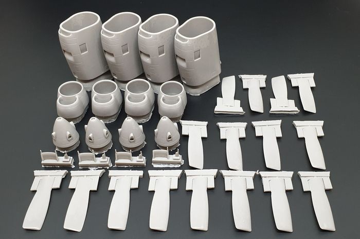 1:48 C-130 E-H engine set (Italeri kit)