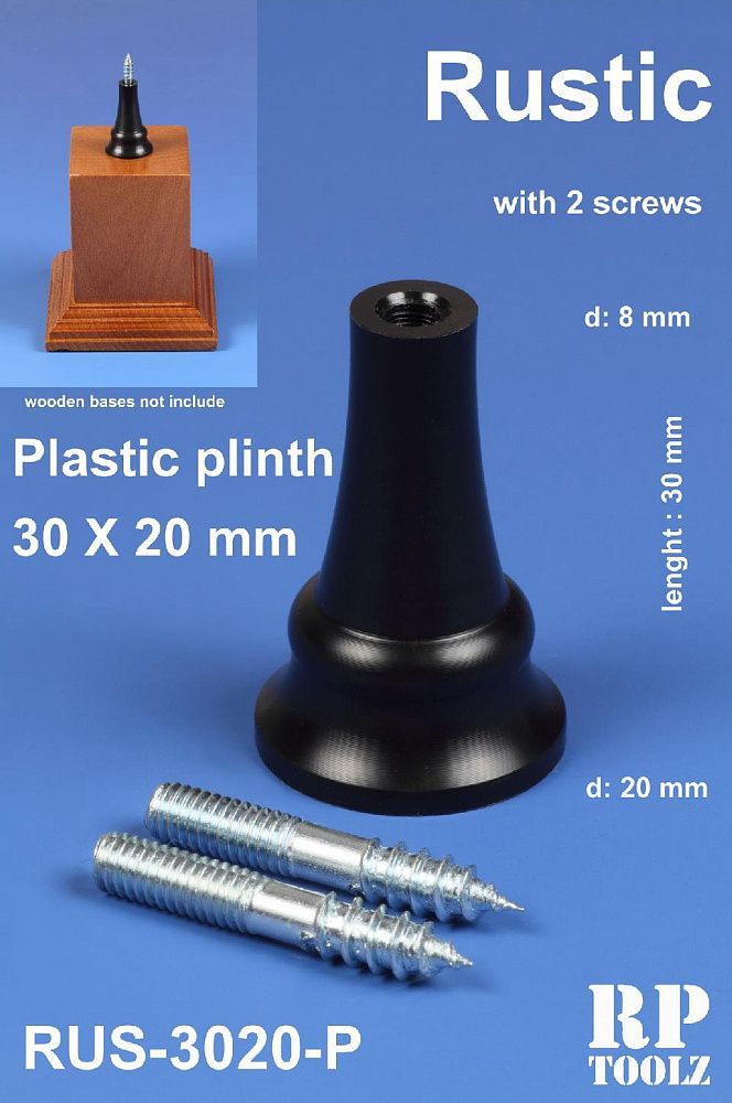 Rustic Plastic plinth 30x20 mm