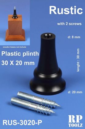 Rustic Plastic plinth 30x20 mm