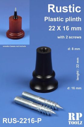 Rustic Plastic plinth 22x16 mm