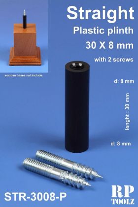 Straight Plastic plinth 30x8 mm