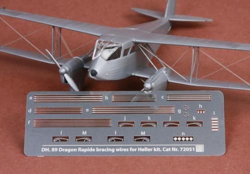 1:72 de Havilland DH-89 Dragon Rapide rigging wire set