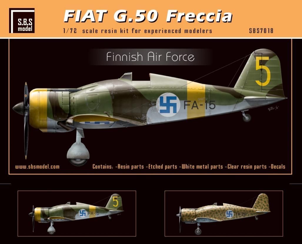 1:72 Fiat G.50 Freccia 'Finnish Air Force'