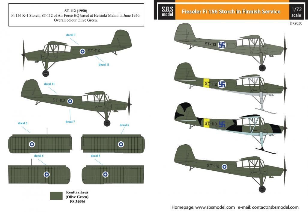 1:72 Fieseler Fi-156 Storch in Finnish Service