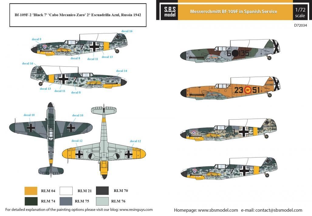 1:72 Messerschmitt Bf-109F in Spanish Service