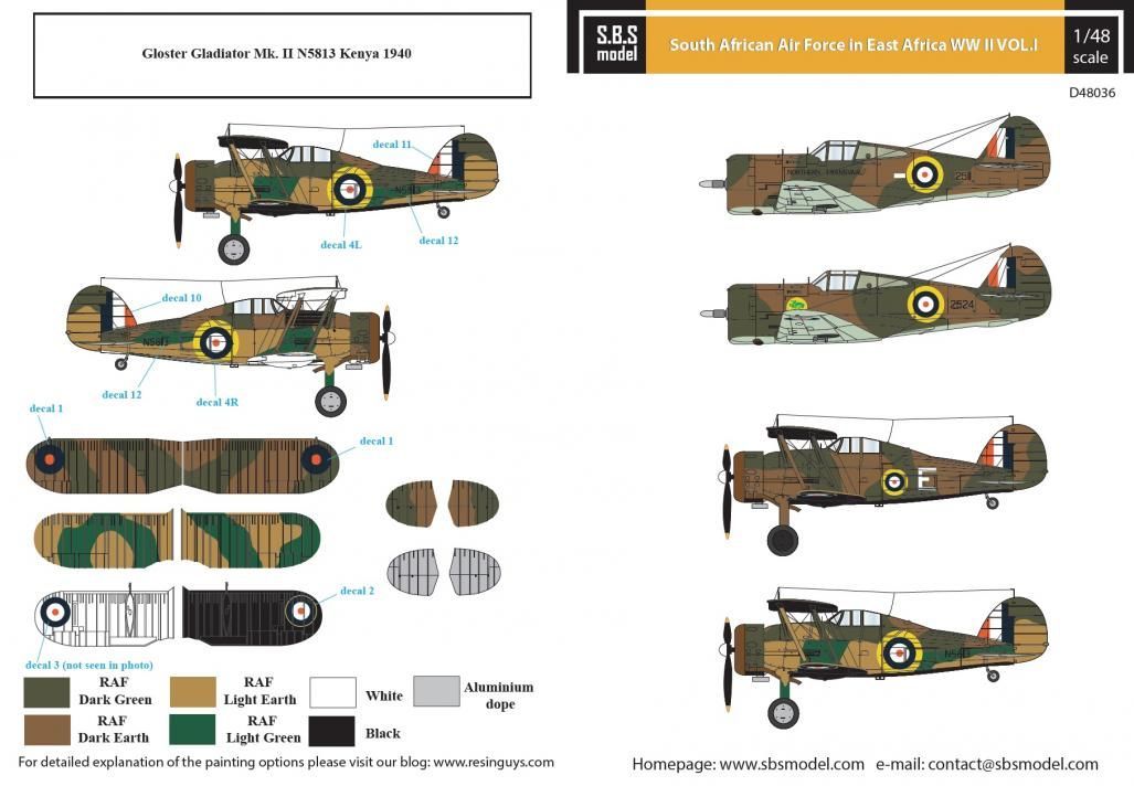 1:48 South African Air Force in East Africa WW II VOL.I