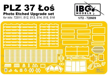 1:72 PE Upgrade set for PZL P.37 Los (designed to be used with IBG Models kits)