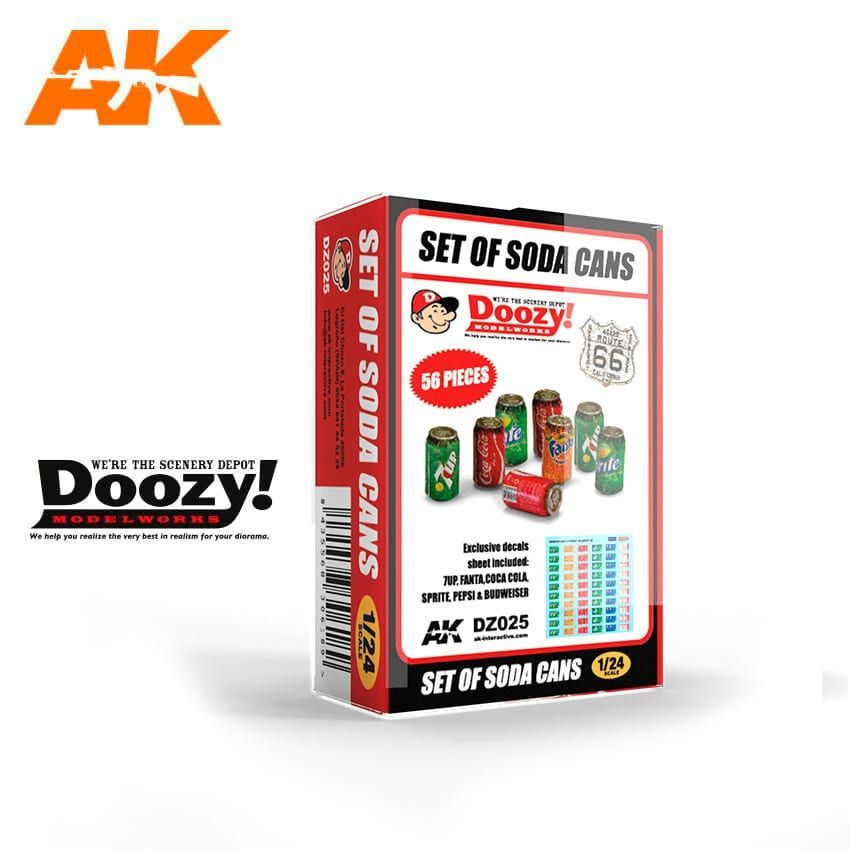1:24 SET OF SODA CANS