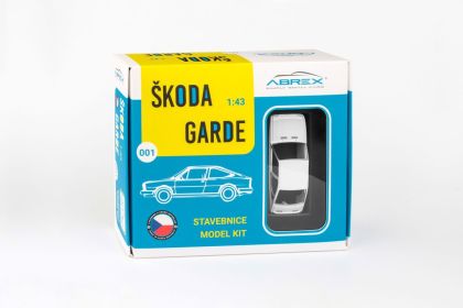 1:43 Škoda Garde (1982) - Bílá Ledová - Stavebnice